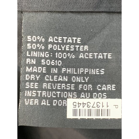 Kasper A.S.L. Petite Women's Black Blazer 12P Double-Breasted 7200 Tux - Picture 2 of 10